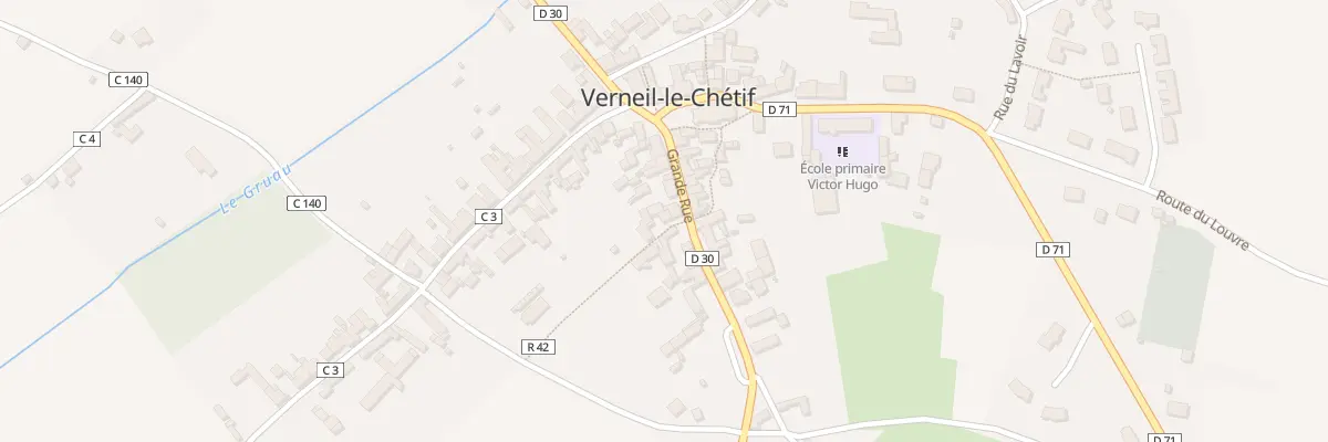 Plan du 16 Gr Grande Rue à Verneil-le-Chétif