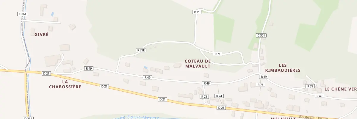 Plan du 6 Coteau de Malvault à Cravant-les-Côteaux