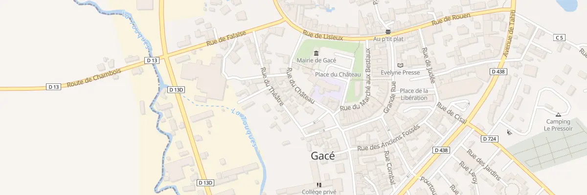 Plan du 14 Rue du Château à Gacé