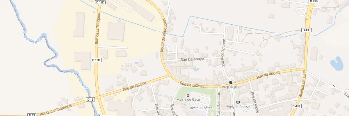 Plan du 33 Rue Delahaye à Gacé