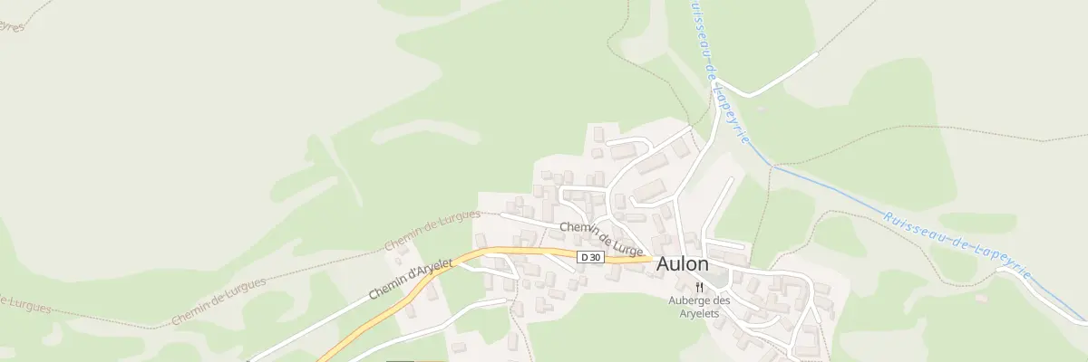 Plan du 5040 Sorte et Village à Guchen