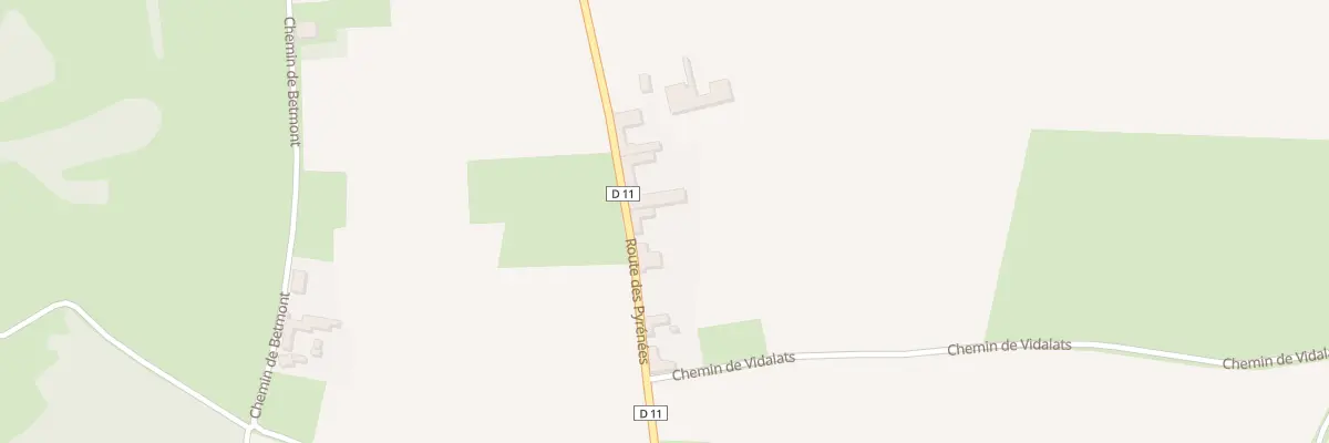Plan du 7 Rte des Pyrénées à Lamarque-Rustaing