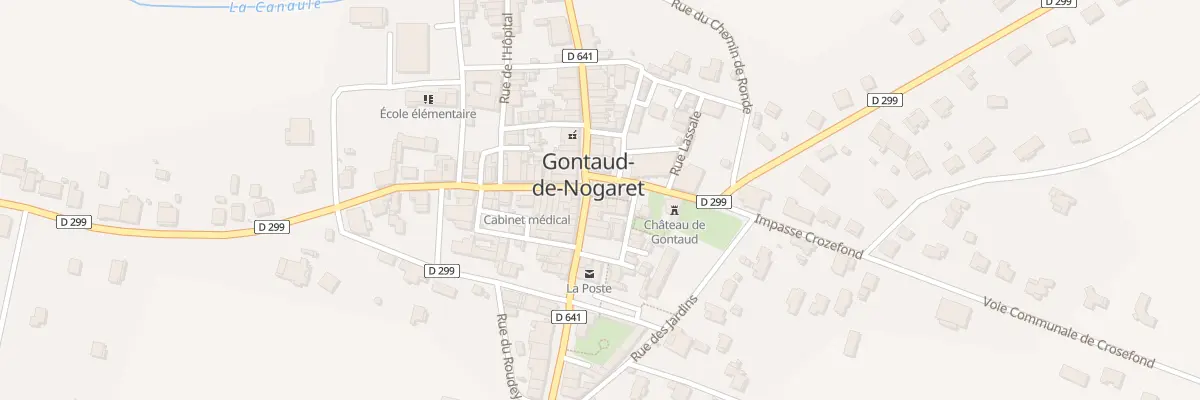 Plan du 1 Rue de la Halle à Gontaud-de-Nogaret