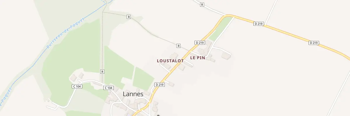 Plan du 155 Rte de Moncrabeau à Lannes