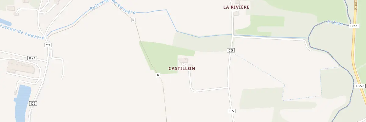 Plan du 5033 A Castillon à Beaumont