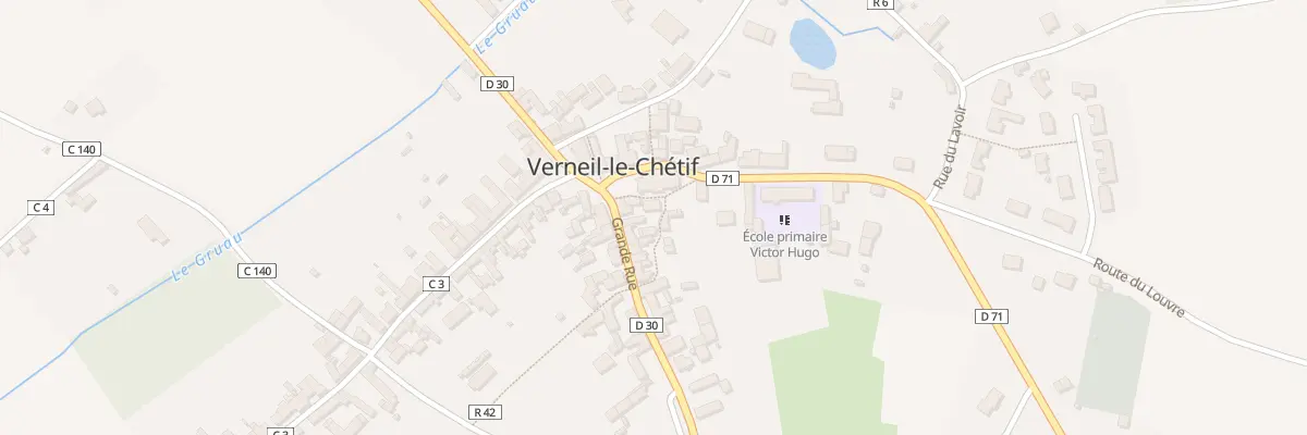 Plan du 2 Pl de L Eglise à Verneil-le-Chétif