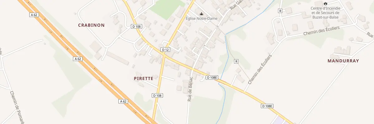 Plan du 74 Rue Gambetta à Buzet-sur-Baïse
