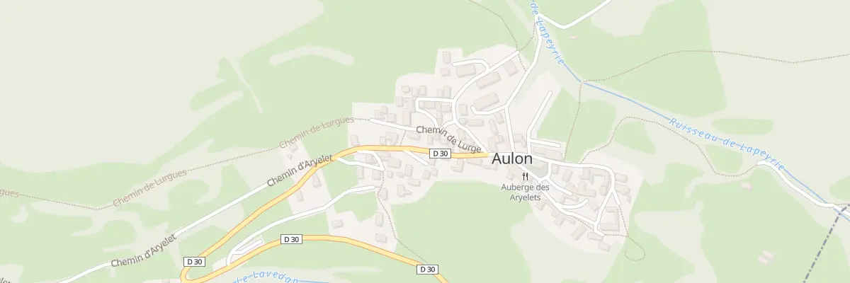 Plan du 5031 Sorte et Village à Aulon