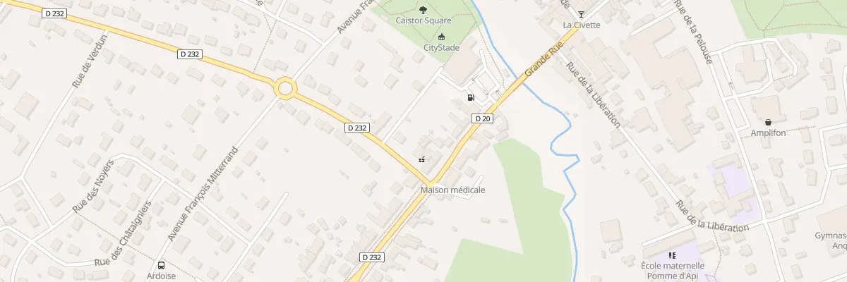 Plan du 57 Grande rue à Savigné-l’Évêque