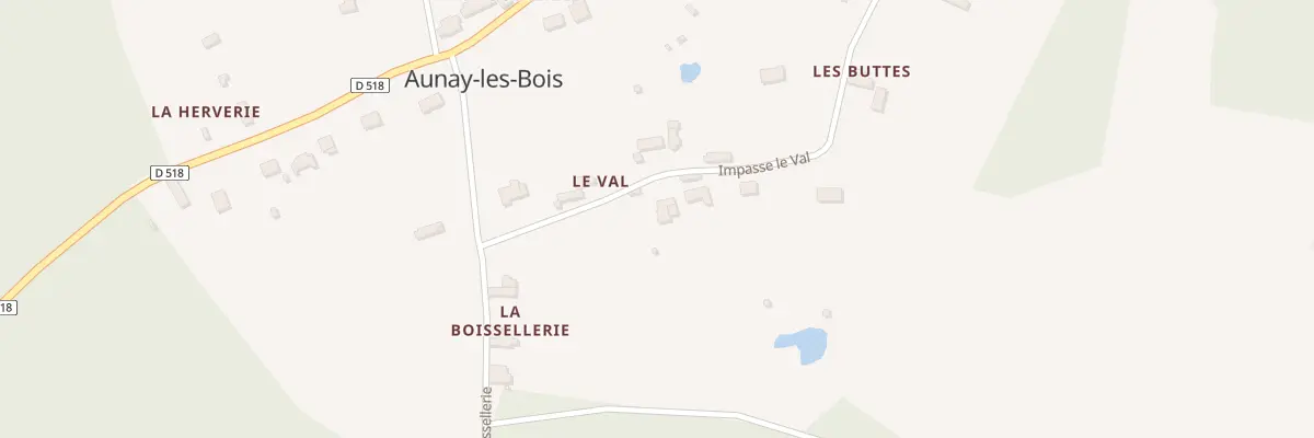 Plan du 6 Imp Le Val à Aunay-les-Bois