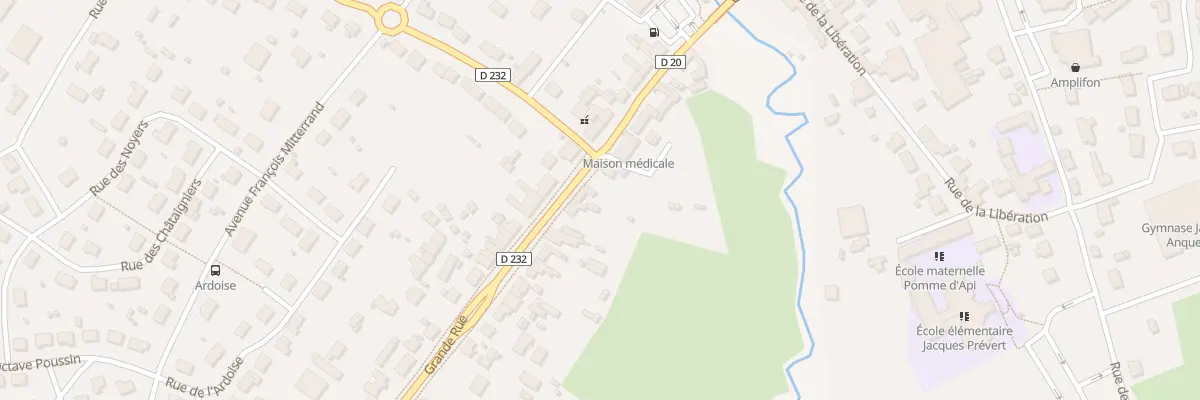 Plan du 56 Grande rue à Savigné-l’Évêque