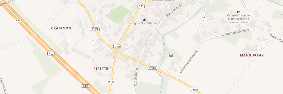 Plan du 68 Rue Gambetta à Buzet-sur-Baïse