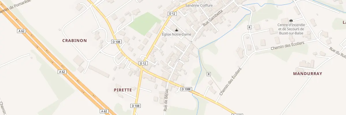 Plan du 62 Rue Gambetta à Buzet-sur-Baïse