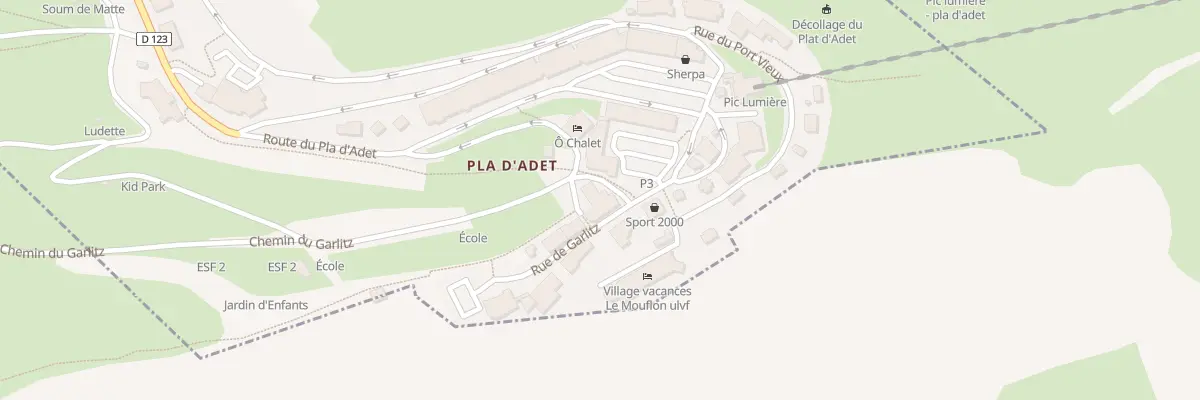 Plan du 5437 Le Pla d’Adet à Saint-Lary-Soulan