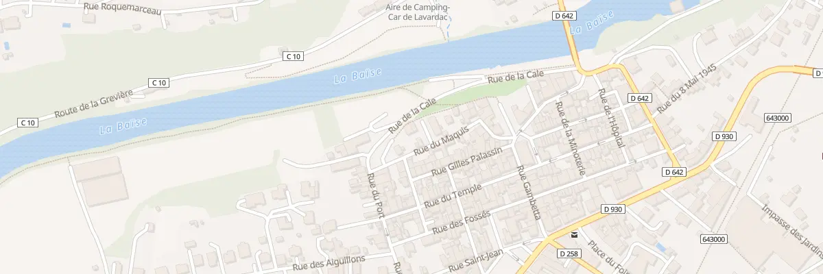 Plan du 20 Rue du Maquis à Lavardac