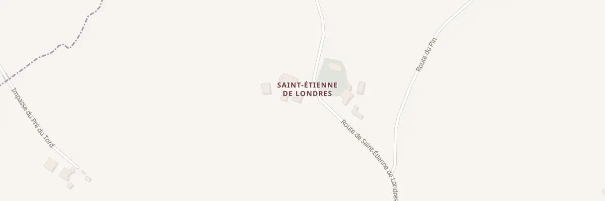 Plan du 1771 Rte de St Etienne de Londres à Puymiclan