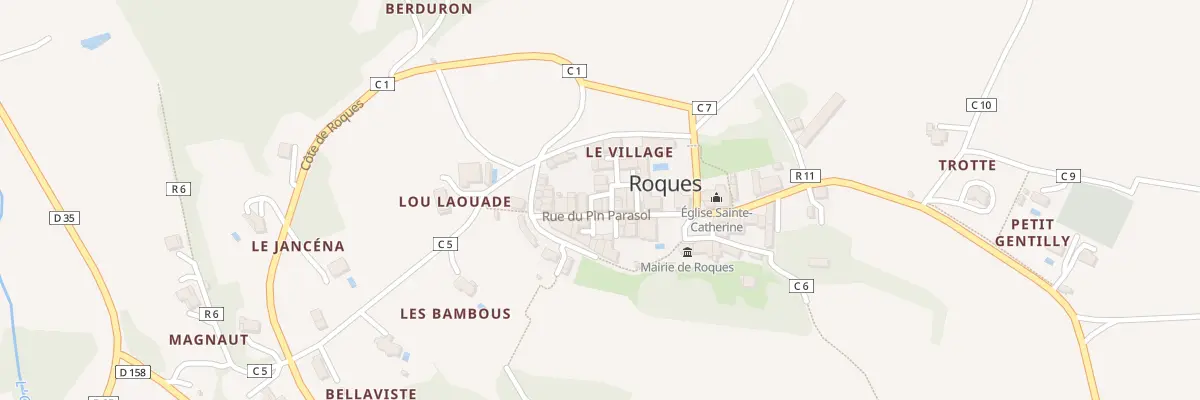 Plan du 8 Rue du Pin Parasol à Roques