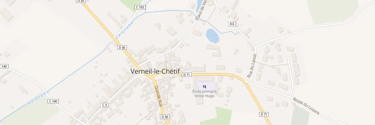 Plan du 15 Rue Marcel Royer à Verneil-le-Chétif