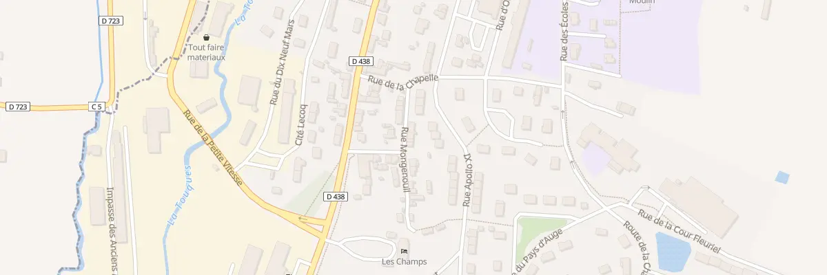 Plan du 3 Rue Montgenouil à Gacé