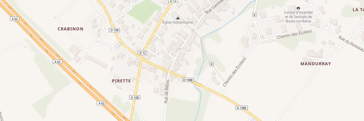 Plan du 83 Rue Gambetta à Buzet-sur-Baïse