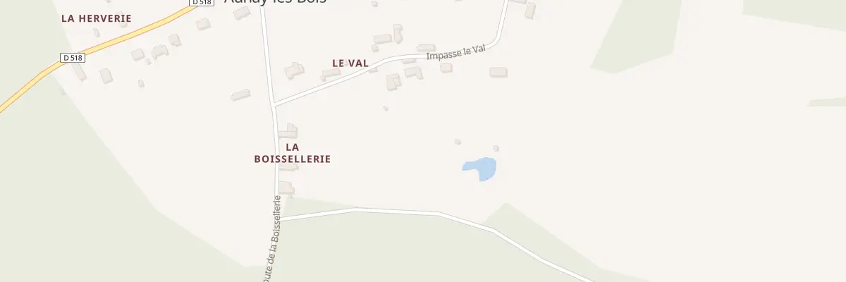 Plan du 8 Imp Le Val à Aunay-les-Bois