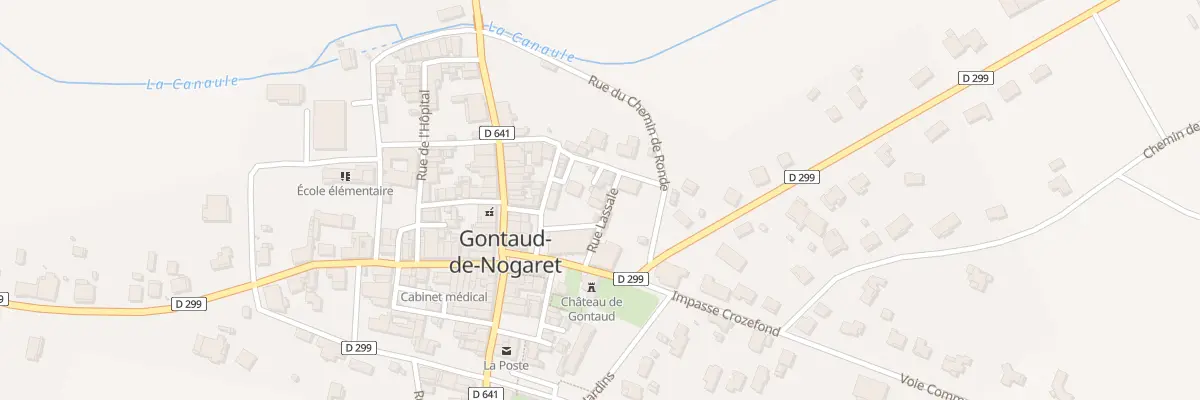 Plan du 1 Rue Lassale à Gontaud-de-Nogaret