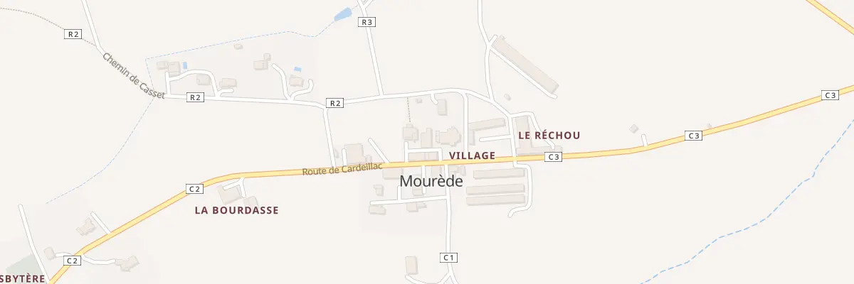 Plan du 5002 Au Village à Mourède