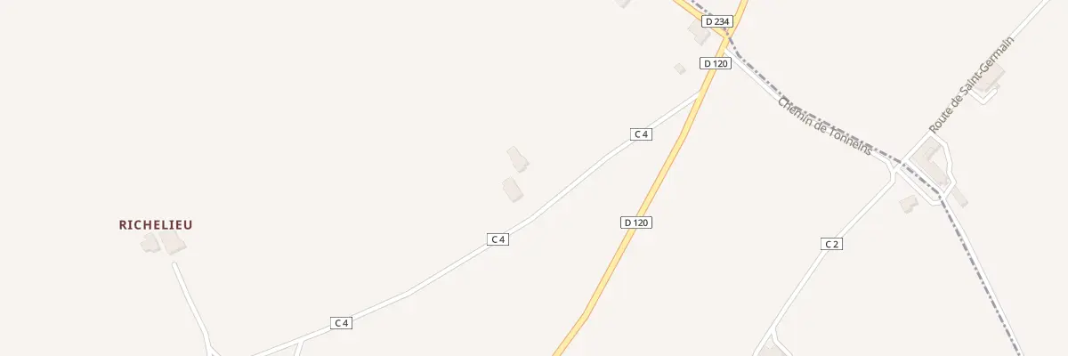 Plan du 146 Rte de la Mazière à Villeton