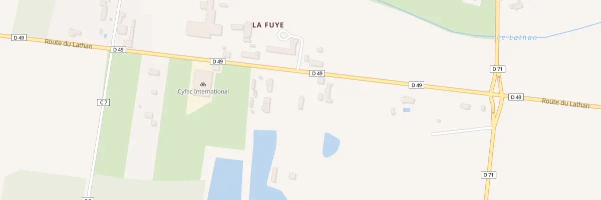 Plan du 295 Rte du Lathan à Hommes