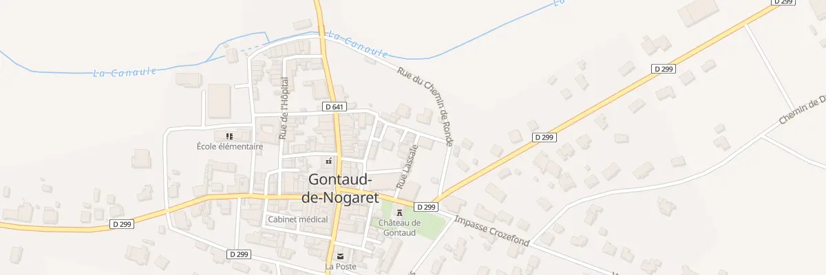 Plan du 5 Rue Lassale à Gontaud-de-Nogaret