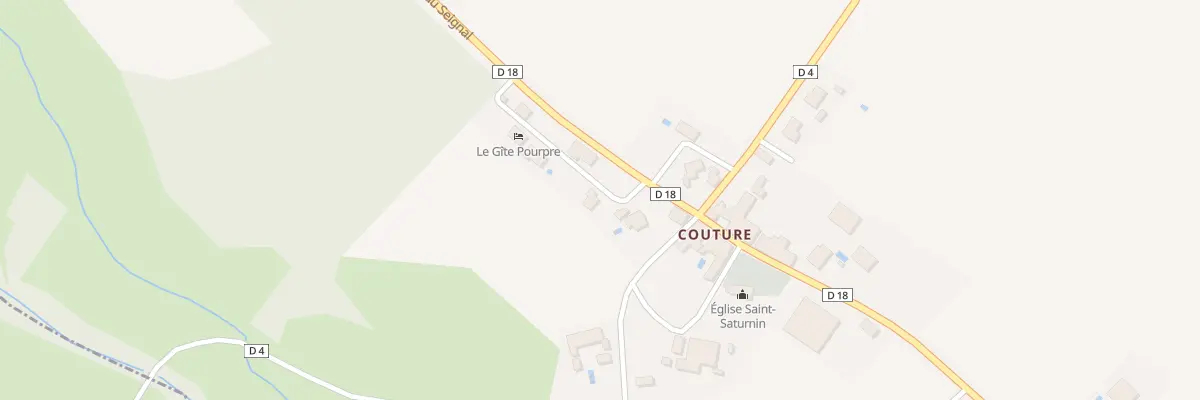 Plan du 136 Couture Ouest à Monestier