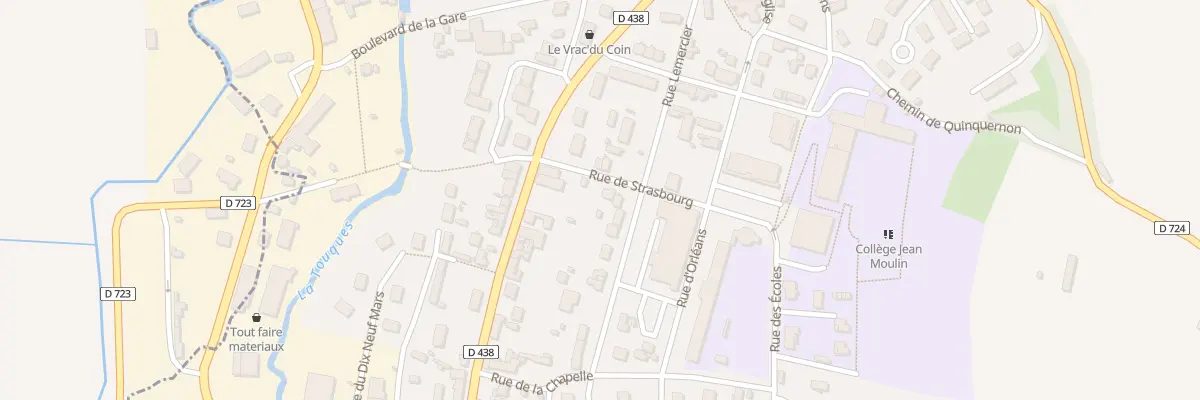 Plan du 6 Rue de Strasbourg à Gacé