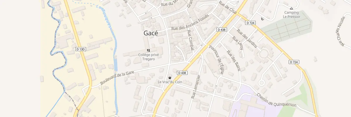 Plan du 25 Rue Saint Jacques à Gacé