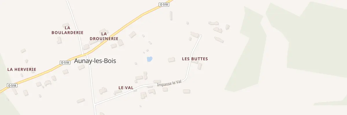 Plan du 9 Imp Le Val à Aunay-les-Bois