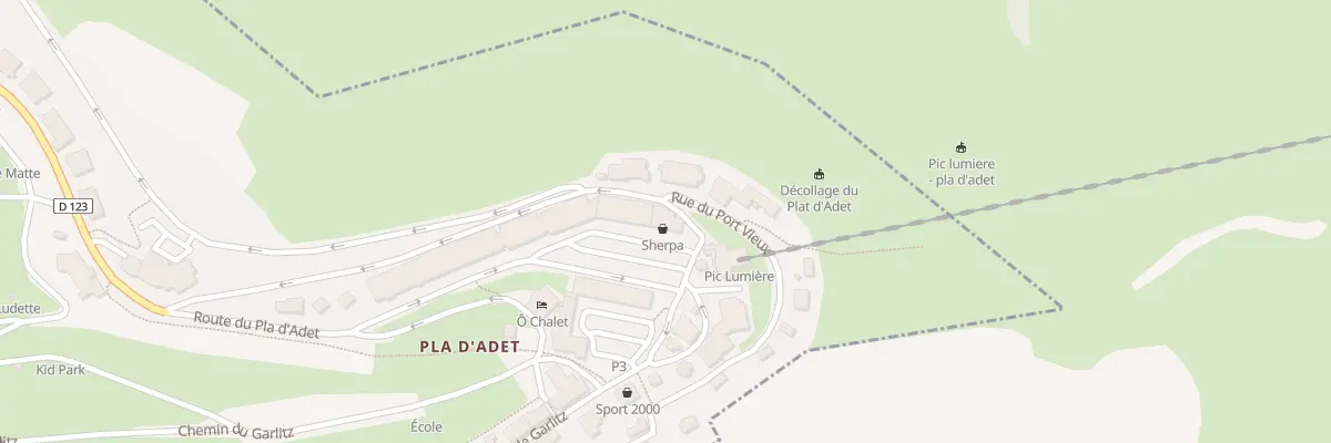 Plan de Pl du Telepherique à Saint-Lary-Soulan