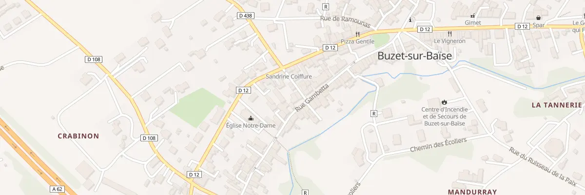 Plan du 36 Rue Gambetta à Buzet-sur-Baïse