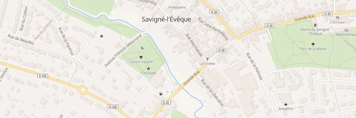 Plan du 7 Rue Marchande à Savigné-l’Évêque
