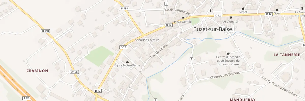 Plan du 34 Rue Gambetta à Buzet-sur-Baïse