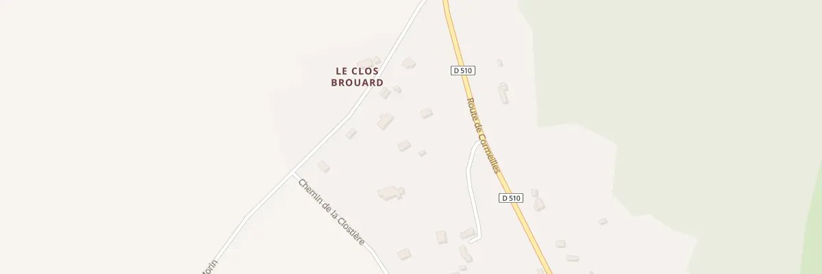 Plan du 185 Rte des Bruyères Morin à Hermival-les-Vaux