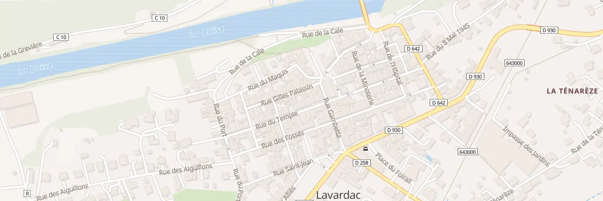 Plan du 8 Rue du Temple à Lavardac