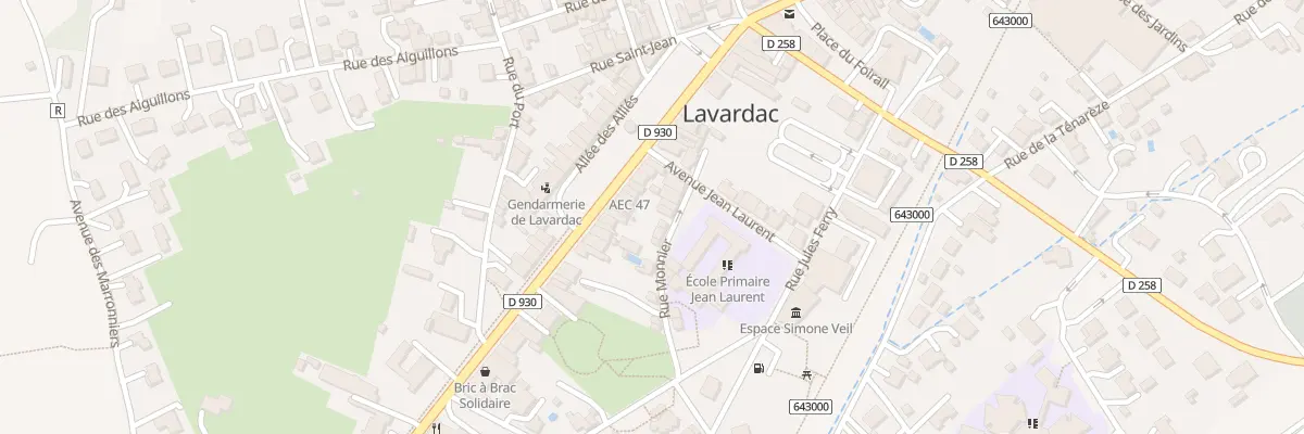 Plan du 31 Av du General de Gaulle à Lavardac