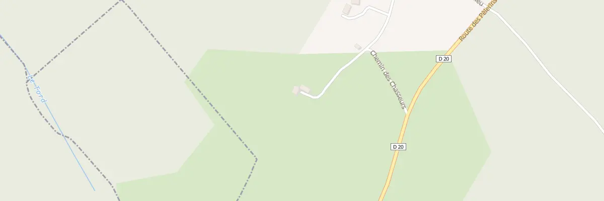 Plan du 1 Che des Chasseurs à Saint-Géry