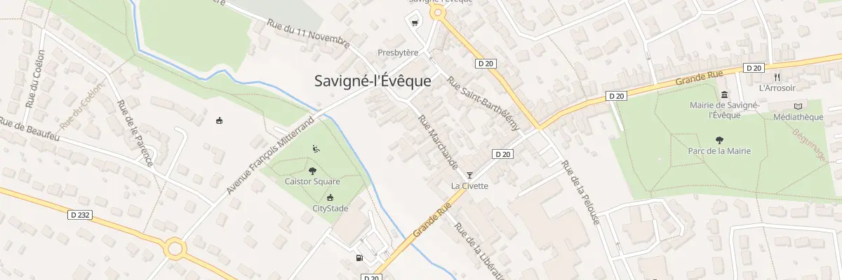 Plan du 13 Rue Marchande à Savigné-l’Évêque