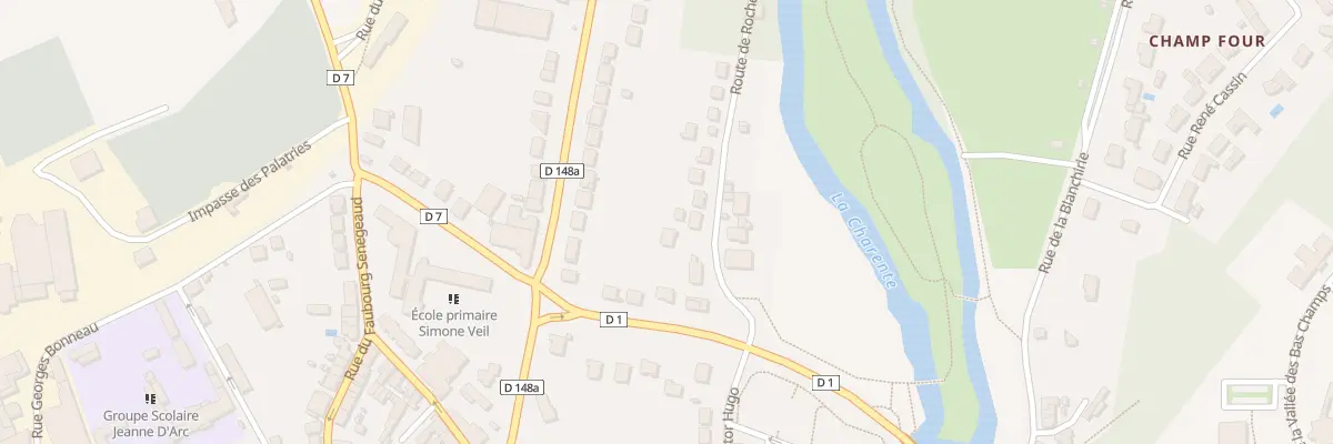 Plan du 5 Rte de Roche à Civray