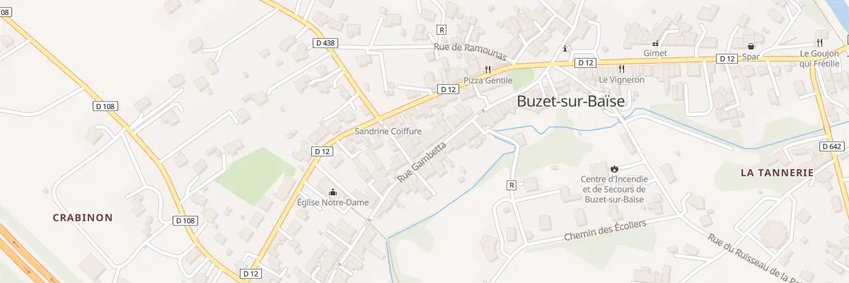 Plan du 28 Rue Gambetta à Buzet-sur-Baïse