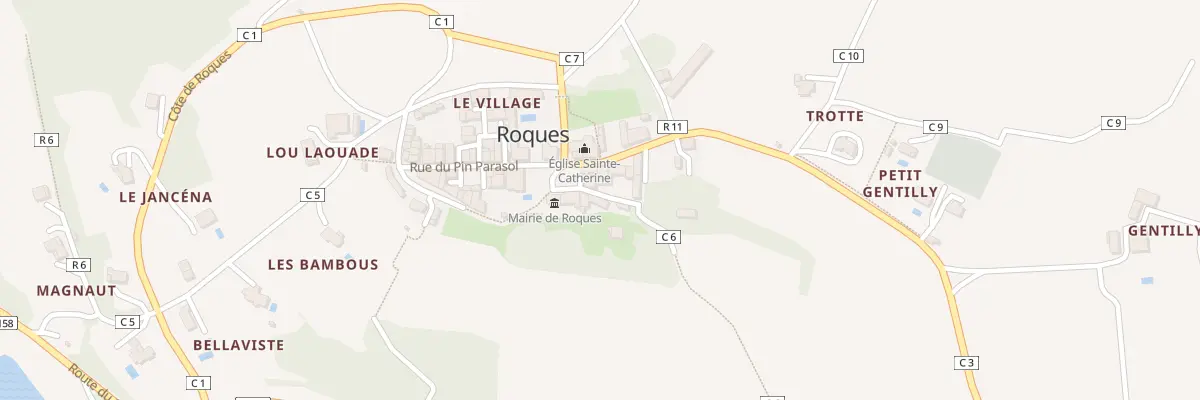 Plan du 5082 Au Village à Roques
