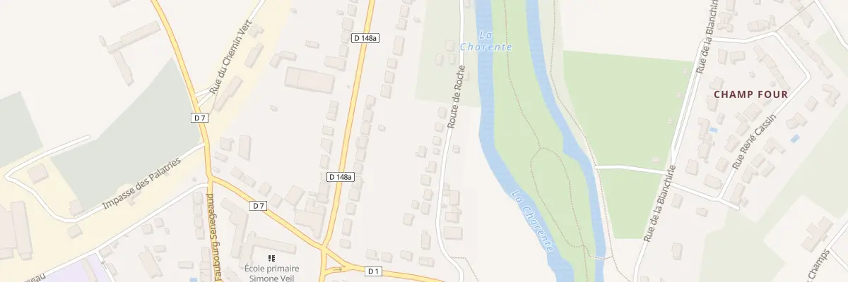 Plan du 15 Rte de Roche à Civray