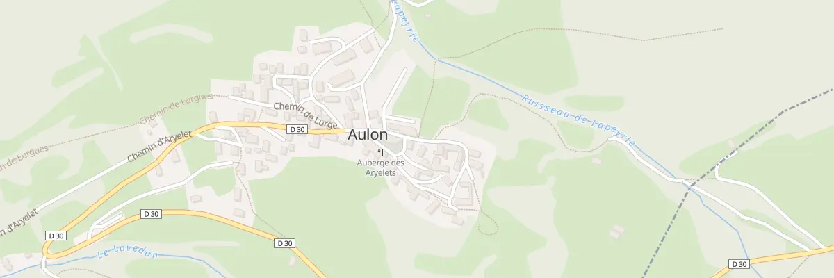 Plan du 5029 Sorte et Village à Aulon