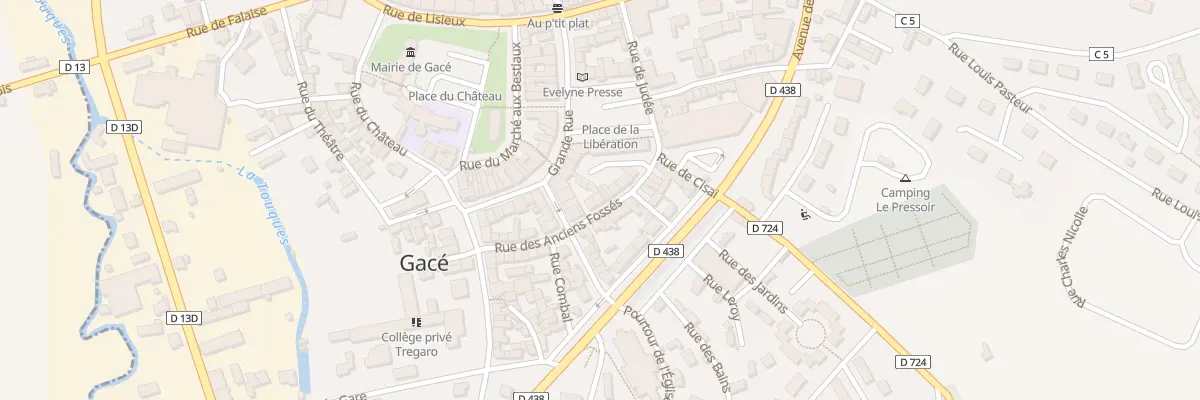 Plan du 13 Rue des Anciens Fossés à Gacé