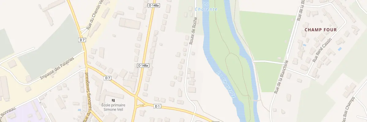 Plan du 11 Rte de Roche à Civray